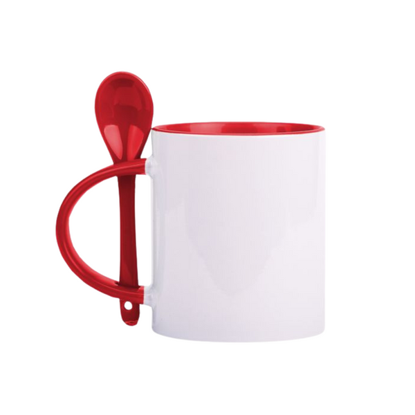 11oz Colored Inner Mug And Spoon