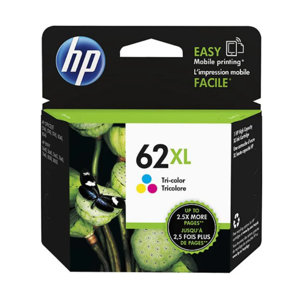 Cartucho de Tinta Original / Refill : HP 62XL Color