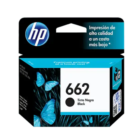 Cartucho de Tinta Original / Refill : HP 662 Black