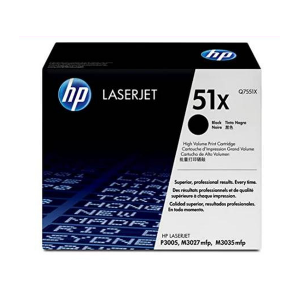 Cartucho de Toner Original / Compatible: HP®-51X (Q7551X)