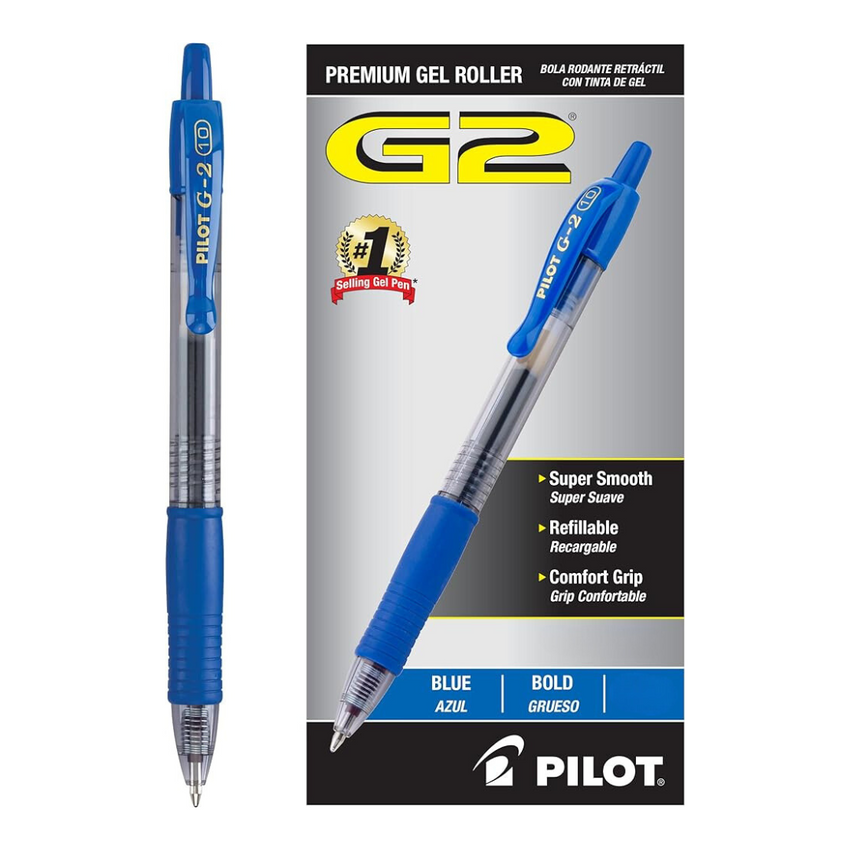 Bolígrafo Pilot G2 Azul .5