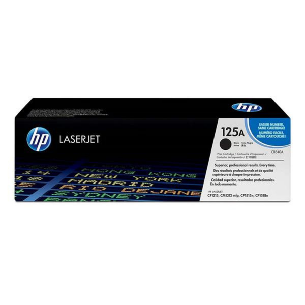 Cartucho de Toner Original / Compatible: HP®-125A Black (CB540A)