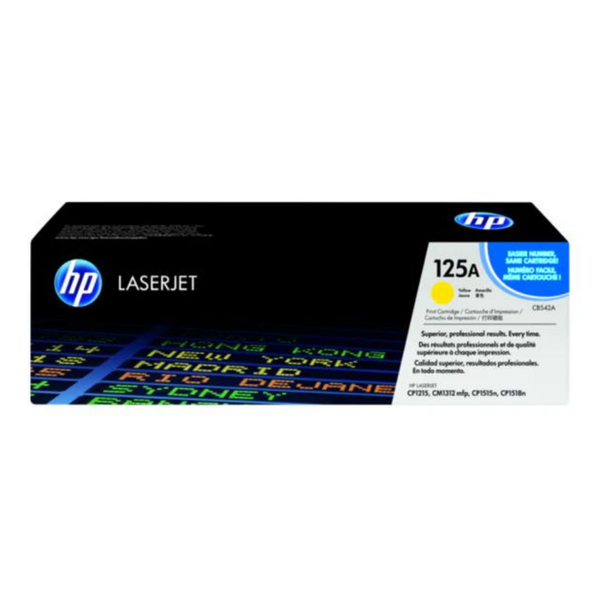 Cartucho de Toner Original / Compatible: HP®-125A Yellow (CB542A)