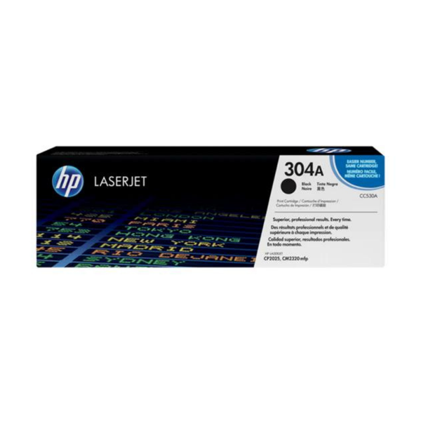 Cartucho de Toner Original / Compatible: HP®-304A-BLACK (CC530A)