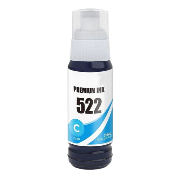 Botella De Tinta Compatible: Epson T522 Cyan 70ml