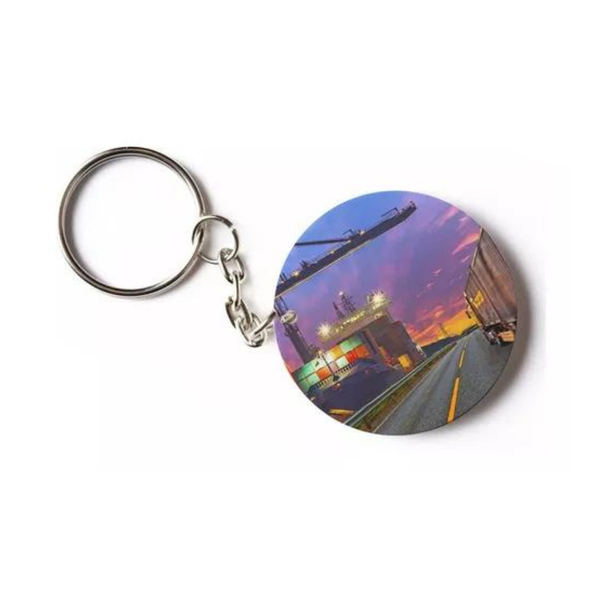 Round keychain