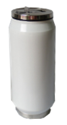 LATA DE ACERO DE 300 ML COLOR BLANCO