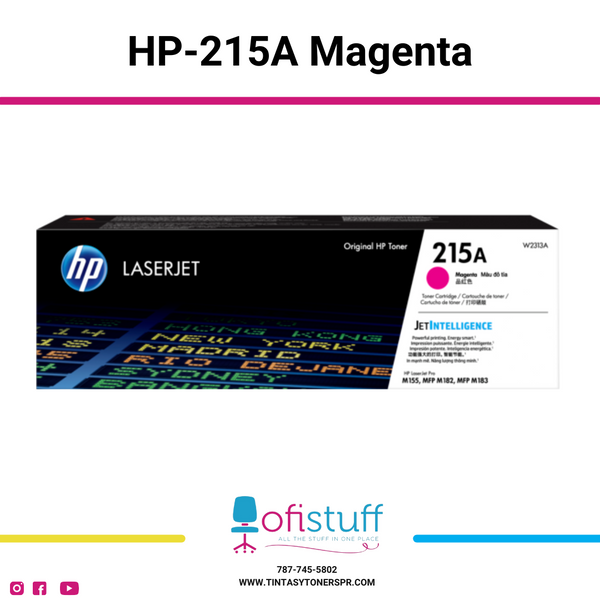 Cartucho de Toner Original HP: W2313A (215A Magenta)