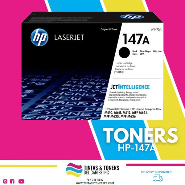 Cartucho de Toner Original HP: 147A